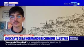 Normandie: le dessinateur Pablo Raison dessin sa région d'origine