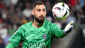 Gianluigi Donnarumma avec le PSG en octobre 2023