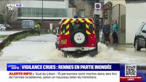 Crues: Rennes en partie inondée