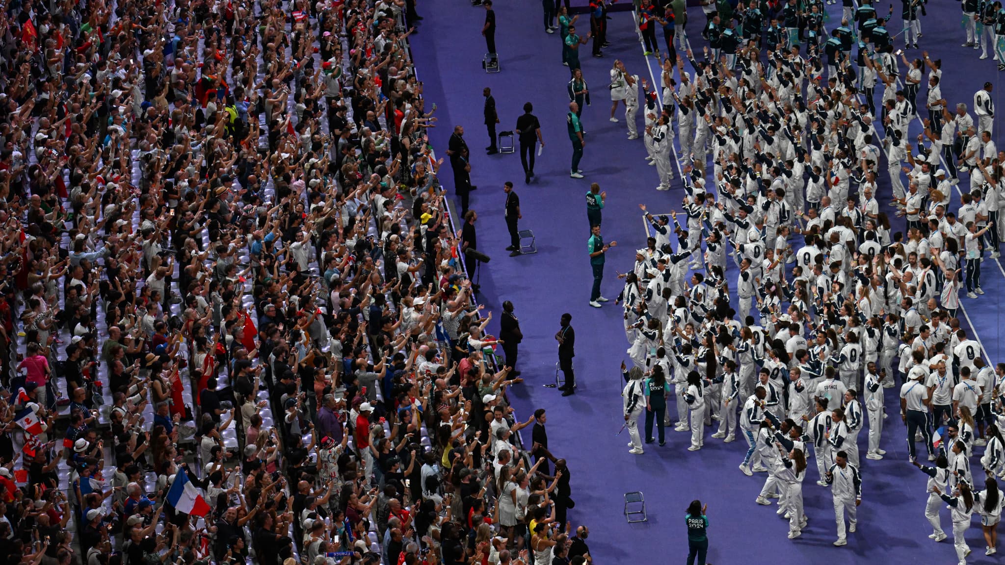 Les Bleus au Stade de France, le 11 août 2024. Les Bleus au Stade de France, le 11 août 2024.