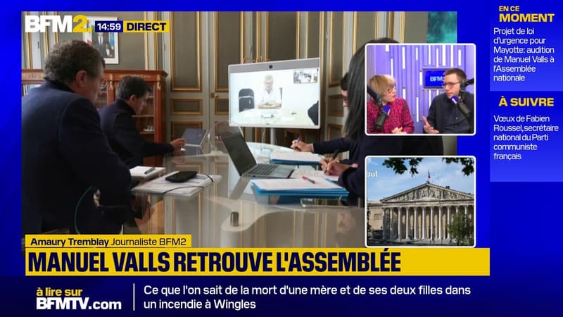 Projet de loi d'urgence pour Mayotte: Manuel Valls fait son retour devant les députés