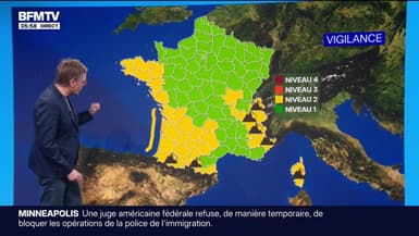 De la pluie attendue sur la façade Atlantique, avant de s'étendre sur le reste du pays