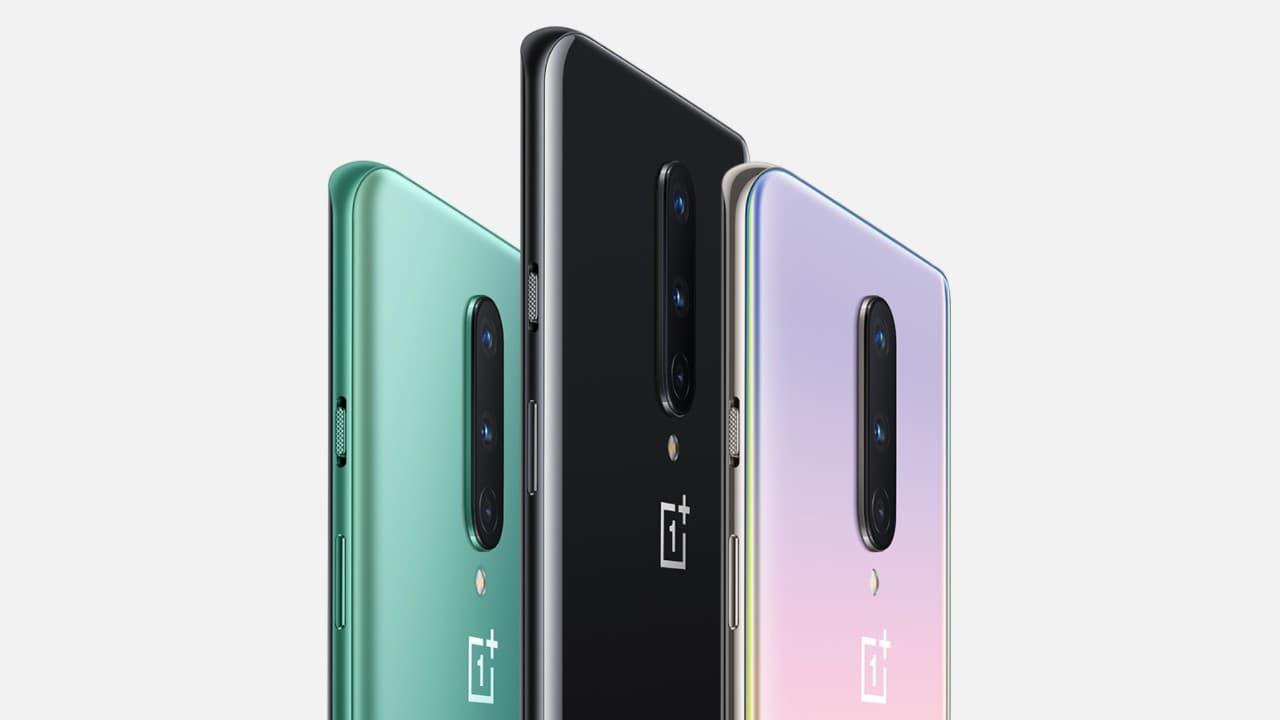 Les trois coloris du OnePlus 8