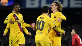 Antoine Griezmann, buteur lors de Naples-Barça