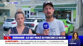 "Il n'avait pas l'air stressé": Kévin a parlé avec le militaire en fuite en Dordogne