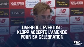 Liverpool-Everton : Klopp accepte l'amende pour sa célébration, mais n'a "pas pu" s'en empêcher
