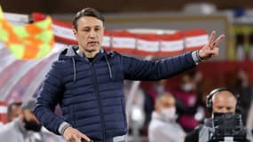 L'entraîneur de Monaco, Niko Kovac, lors d'un match de Ligue 1 à domicile contre Lyon, le 2 mai 2021