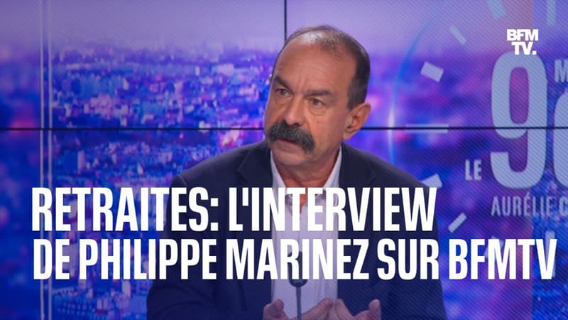 Retraites: l'interview de Philippe Martinez (CGT) sur BFMTV