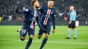 Neymar et Kylian Mbappé