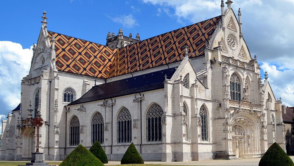 Le monastère royal de Brou, dans l'Ain. Le monastère royal de Brou, dans l'Ain.