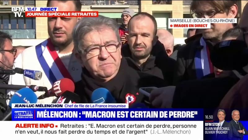 Jean-Luc Mélenchon: « C’est Emmanuel Macron qui crée le désordre »