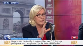 Gilets Jaunes: "G. Darmanin a dit : 'Ceux qui ont manifesté sur les Champs Elysées sont les chemises brunes'" fustige Marien Le Pen