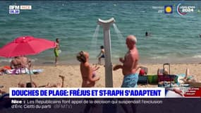 Fréjus/Saint-Raphaël: les villes adaptent leurs douches de plage
