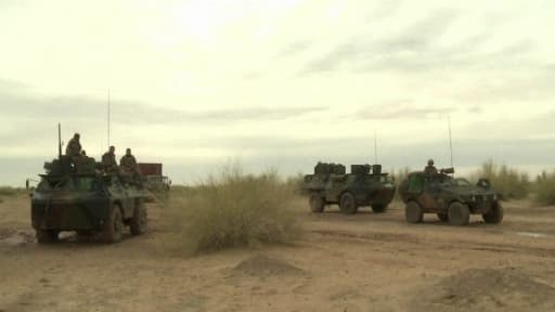 Les troupes françaises de l'opération Serval.