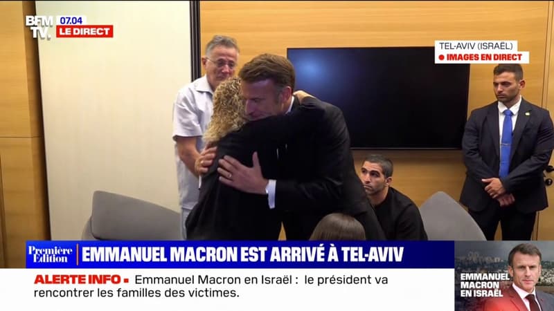 Emmanuel Macron en Israël: le président rencontre les familles des victimes françaises