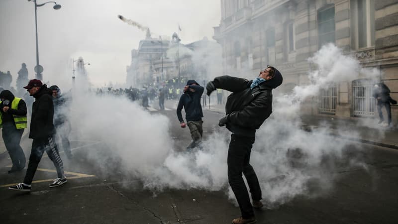 Manifestation des gilets jaunes à Paris le 5 janvier 2019