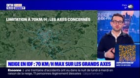 Neige en Île-de-France: 70km/h sur les grands axes