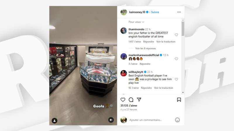 Les images de l'incroyable salle des trophées de Wayne Rooney, dévoilées par son fils