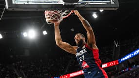 Rudy Gobert avec l'équipe de France de basket le 9 août 2023