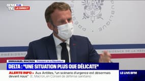 Emmanuel Macron: "37,8 millions de Français ont un schéma vaccinal complet"