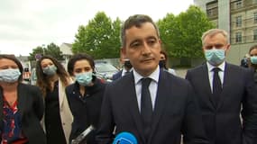 Le ministre de l'Intérieur Gérald Darmanin à Nantes ce jeudi.