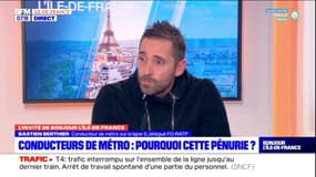 Bastien Berthier, conducteur de métro sur la ligne 5, délégué FO-RATP, explique que les conducteurs alertent sur la situation dans les transports depuis plus d'un an