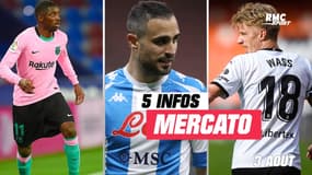 Dembélé, Wass, Maksimovic... Les 5 infos mercato du 3 août à la mi-journée  