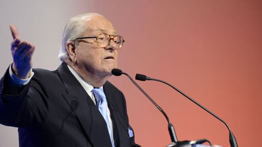 Jean-Marie Le Pen lors de la campagne des européennes