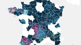 La répartitrion des votes en France lors des élections européennes