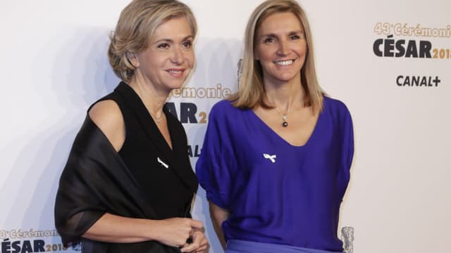 Valérie Pécresse arrive à la 43ème cérémonie des César à la salle Pleyel à Paris, le 2 mars 2018