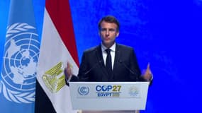 Cop 27: Emmanuel Macron appelle à la création d'un "contrat politique et financier" avec les pays du Sud, pour "aider à préserver" leur biodiversité