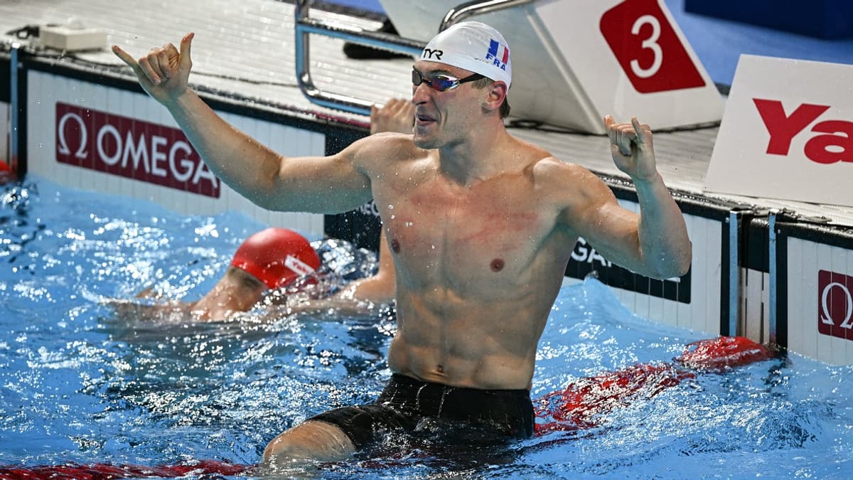 Mondiaux de natation - Maxime Grousset, champion du monde du 50m papillon, le 28 juillet 2025 Mondiaux de natation - Maxime Grousset, champion du monde du 50m papillon, le 28 juillet 2025