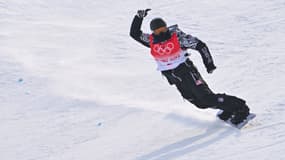Shaun White lors des qualifications du halfpipe aux JO d'hiver de Pékin, ses cinquièmes et derniers, en février 2022