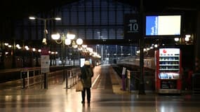 La Gare du Nord à Paris pendant la grève du 31 janvier 2023