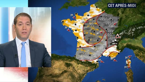 Pluies diluviennes dans l'est l'après-midi. Pluies diluviennes dans l'est l'après-midi.