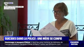 Cette mère de famille, dont le fils policier s'est suicidé il y a quelques mois, milite pour que les forces de l'ordre s'ouvrent sur leur mal-être
