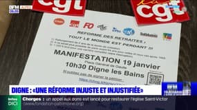 Une manifestation est prévue jeudi matin à Digne-les-Bains contre la réforme des retraites