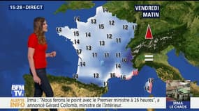 La météo pour ce vendredi 8 septembre 2017