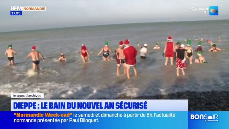 Dieppe: le bain du nouvel an sécurisé