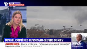 Des hélicoptères russes survolent Kiev, la capitale ukrainienne