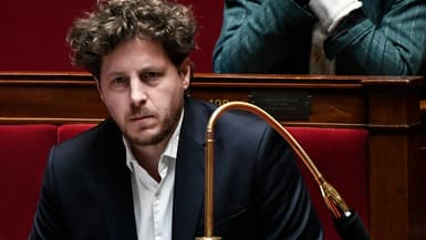 Le député écologiste Julien Bayou à l'Assemblée nationale le 27 février 2024