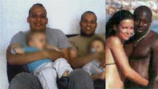 A gauche, les frères Kouachi en famille. A droite, Amedy Coulibaly et sa compagne Hayat Boumediene. Clichés non datés. A gauche, les frères Kouachi en famille. A droite, Amedy Coulibaly et sa compagne Hayat Boumediene. Clichés non datés.