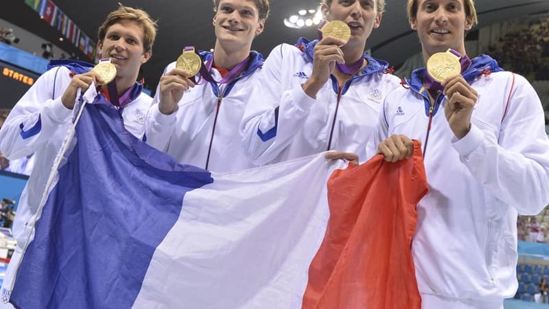 Même sans Lefert (g), le relais français nourrit pleins d'espoirs pour Rio 2016