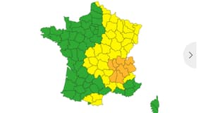 Capture d'écran Météo-France du 29 juillet 2023