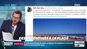 Plages dynamiques... ou pas: ce premier weekend de plage déconfiné fait réagir le web