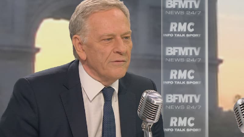 Pierre de Saintignon, tête de liste PS aux élections régionales du Nord-Pas-de-Calais-Picardie, sur le plateau de BFMTV-RMC.