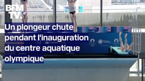 Un plongeur chute en pleine inauguration du centre aquatique olympique de Saint-Denis