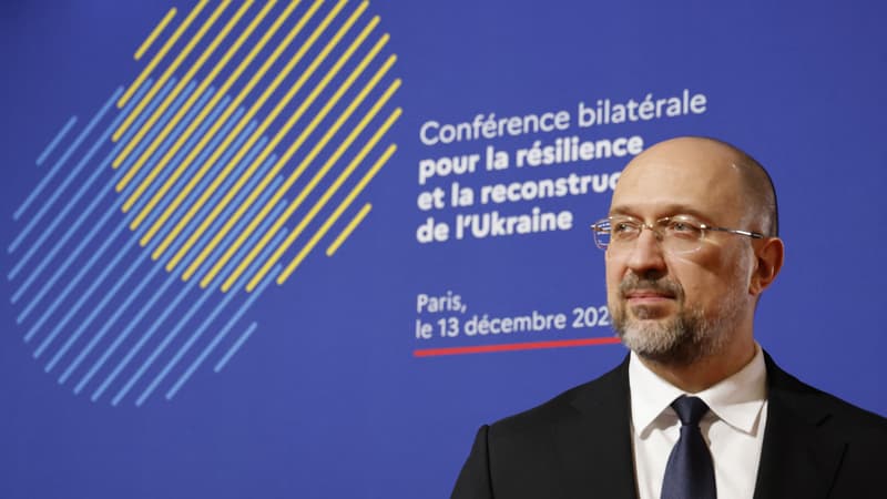 Deny Chmygal, le Premier ministre ukrainien, le 13 décembre 2022 à Paris