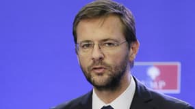Jérôme Lavrilleux le 22 novembre 2012 au siège de l'UMP. L'eurodéputé sera auditionné par un trio de cadres de l'UMP.
