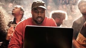 Kanye West à la présentation de son album à la Fashion Week de New York le 11 février 2016